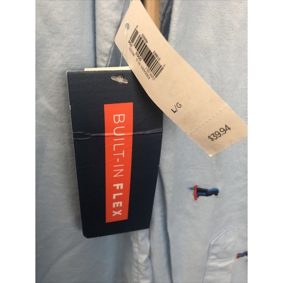 Old Navy Oxford Shirt LARGE Slim Fit Blue OCBD LS - Picture 5 of 5